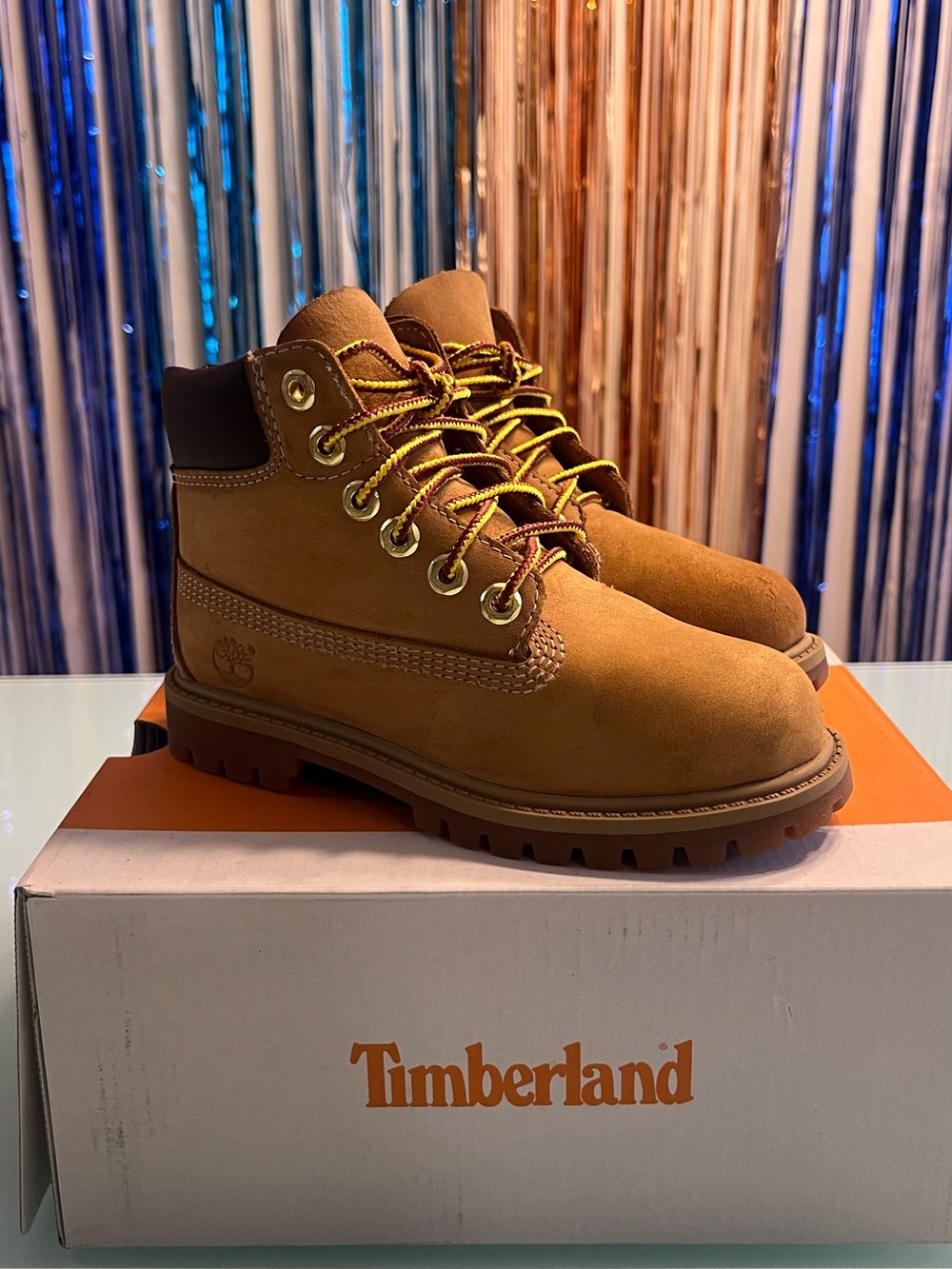 Timberland Premium 6-Inch Waterproof Boots Wheat Toddler Size 11 w/ Original Box